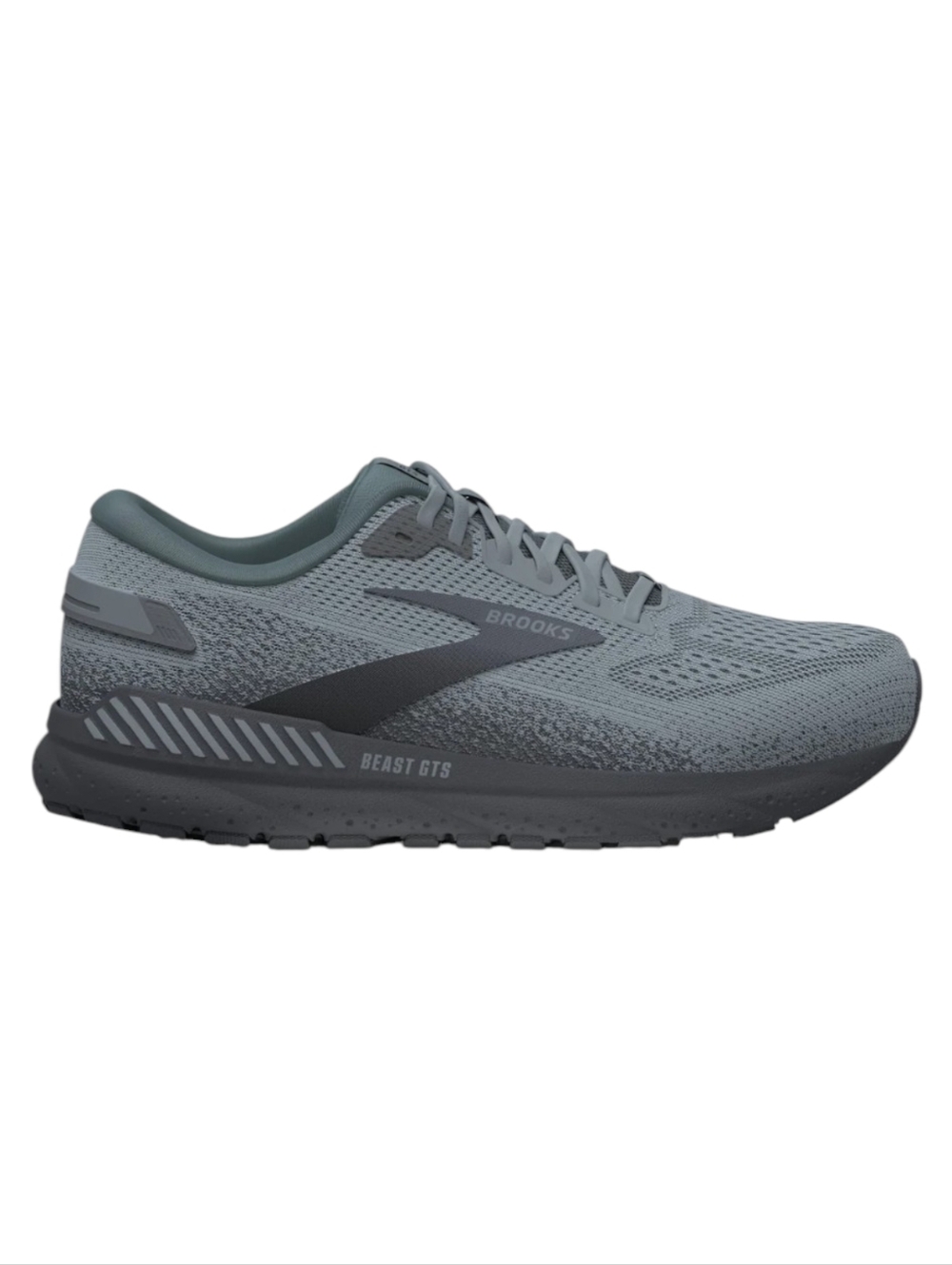 Brooks Beast GTS 24 Running Shoes Grey Gray Men's Size 11.5